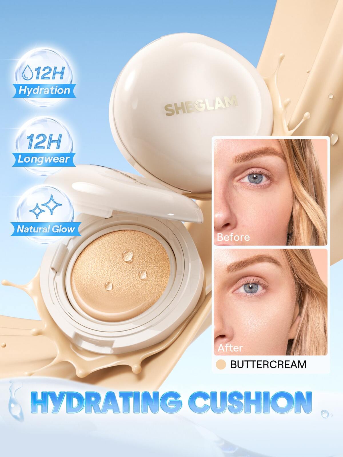 Lumi Lock & Go Cushion Foundation-Buttercream