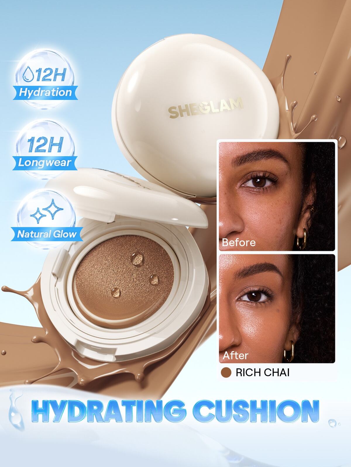 Lumi Lock & Go Cushion Foundation-Rich Chai