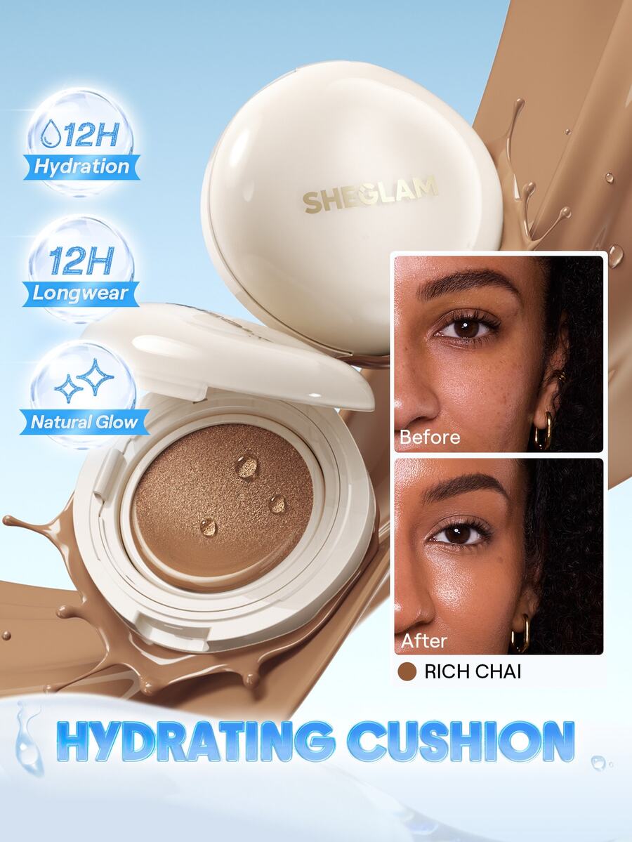 SHEGLAM Lumi Lock & Go 氣墊粉底-Rich Chai 品牌美妝化妝品 適合女士與女孩 - 富柴 - 查看 1