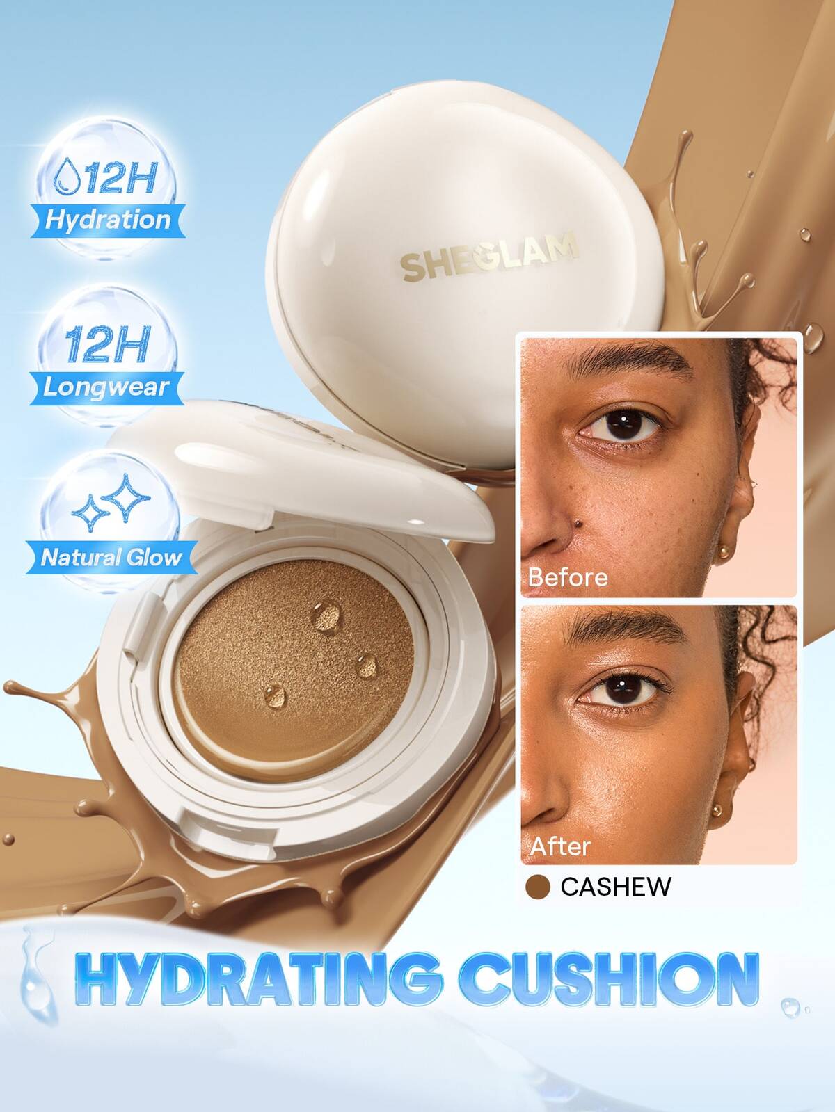 Lumi Lock & Go Cushion Foundation-Cashew