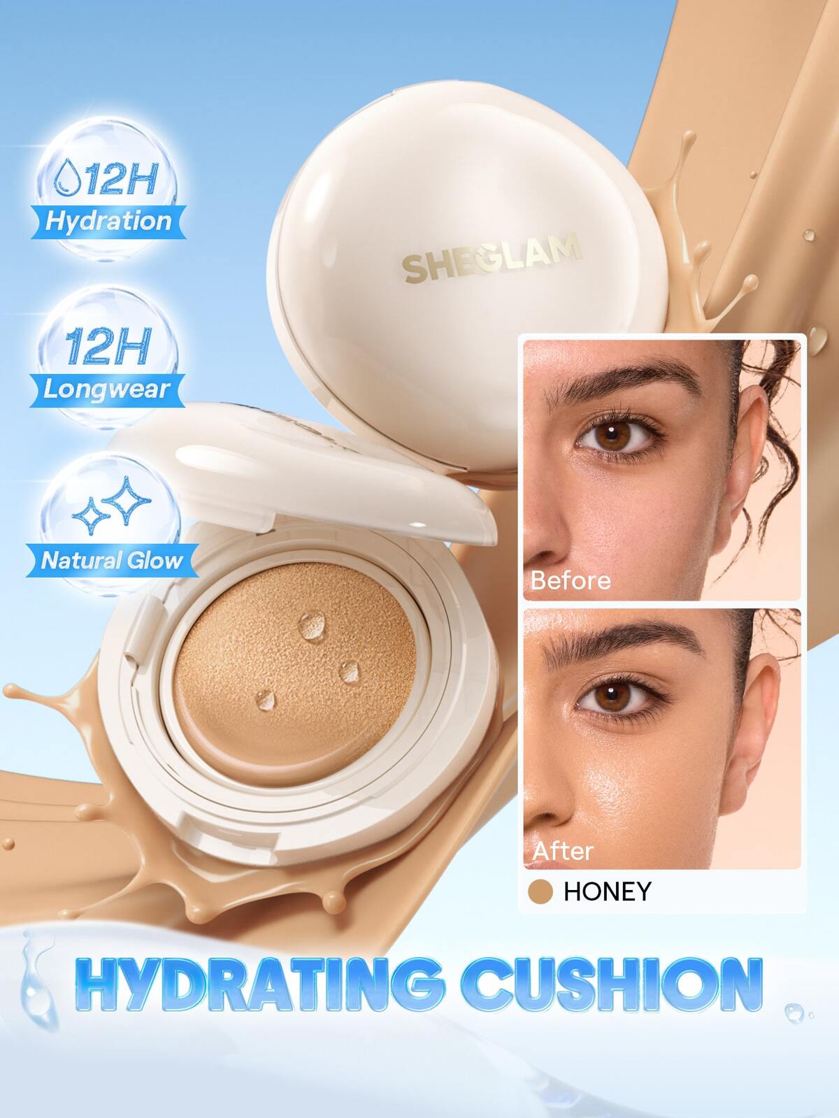 Lumi Lock & Go Cushion Foundation-Honey