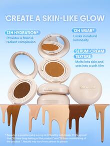 SHEGLAM Lumi Lock & Go Cushion Foundation-Nude Brand Beauty Cosmetic Makeup For Women And Girls - Nude - View 4