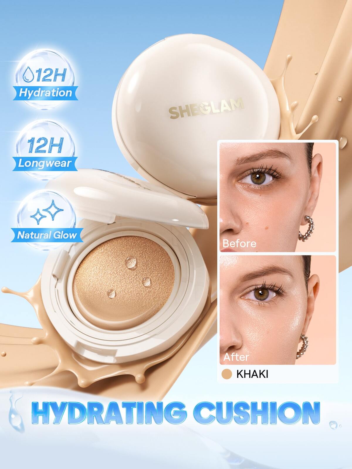 Lumi Lock & Go Cushion Foundation-Khaki