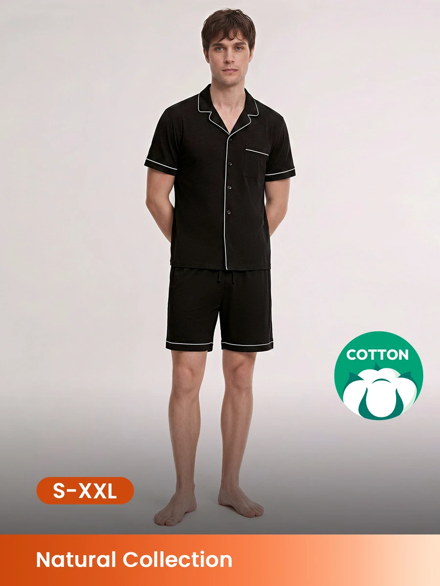 LUVLETTE Men Loungewear Sets - Black - View 1