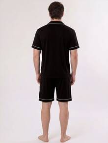 LUVLETTE Plus Size Men Loungewear Sets - Black - View 2
