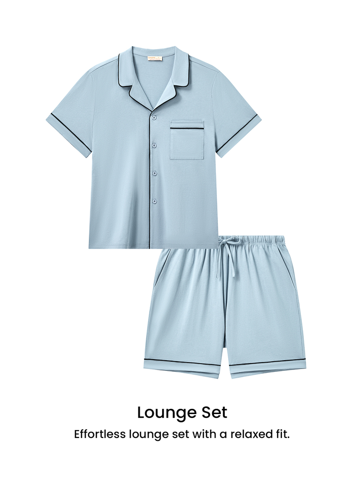 LUVLETTE Men Loungewear Sets - Blue - View 10