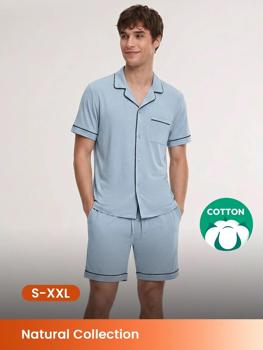 LUVLETTE Men Loungewear Sets - Blue - View 1