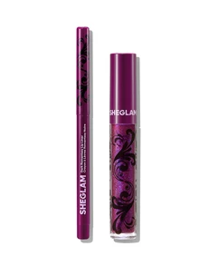SHEGLAM Dark Romantasy 唇線筆+唇蜜組-Plum Noir 品牌美妝化妝品 適合女士與女孩 - Plum Noir - 查看 9