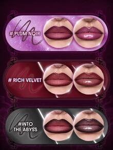 SHEGLAM Dark Romantasy 唇線筆+唇蜜組-Plum Noir 品牌美妝化妝品 適合女士與女孩 - Plum Noir - 查看 6