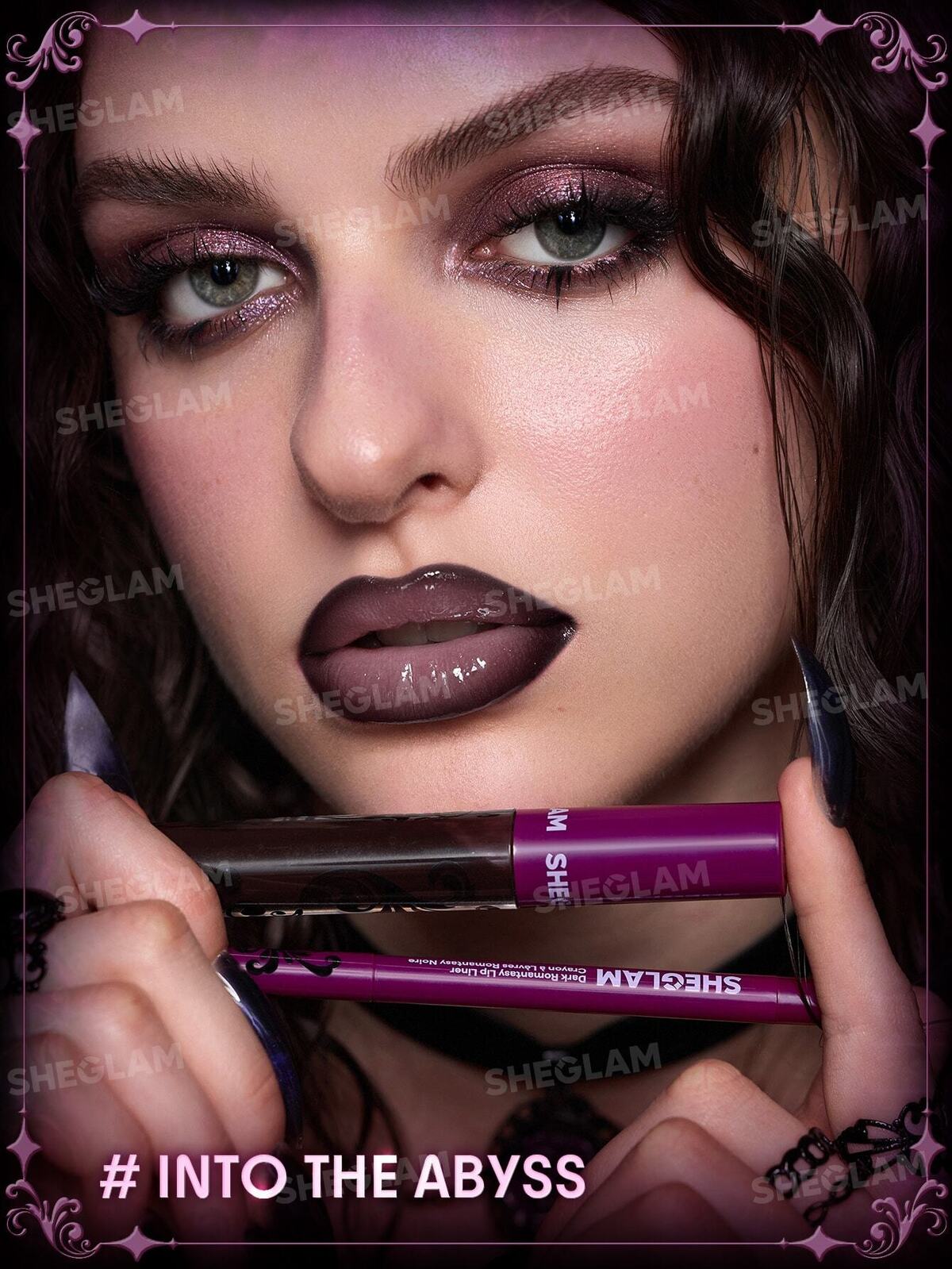 Dark Romantasy Lip Liner + Lip Gloss Kit-Into The Abyss