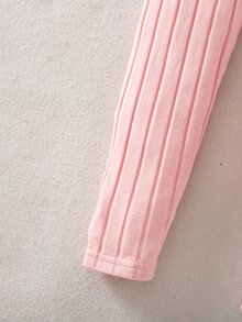 SHEIN Young Girl 2件組針織素色修身休閒內搭褲 - 彩色 - 查看 7