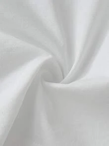 SHEIN 2 مجموعة عشوائية ملابس داخلية للأطفال والفتيات الصغيرات بلون موحد، توب بحمالات رفيعة وشورت - أبيض - مشاهدة 3