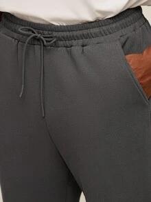 OTTIMOZO 男士休閒百搭保暖內裡運動長褲 - 深灰色 - 查看 4