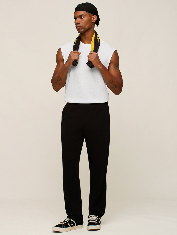 OTTIMOZO Men's Summer Casual Versatile Solid Color Tank Top - White - View 3