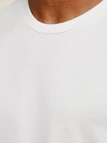 OTTIMOZO 男士夏季休閒百搭素色背心 - 白色 - 查看 5