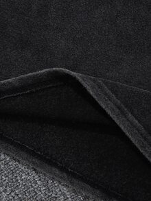 Manfinity EMRG Men's Fashion Short Sleeve Crew Neck T-Shirt With Snowflake Embroidery - Black - View 5