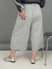 Ximena Robles Ximena Robles Summer For Women Streetwear Casual Sports Loose-Fitting Athletic Shorts, French Grey Track, For Gym , Run - Light Grey - View 4