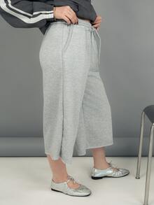 Ximena Robles Ximena Robles Summer For Women Streetwear Casual Sports Loose-Fitting Athletic Shorts, French Grey Track, For Gym , Run - Light Grey - View 5