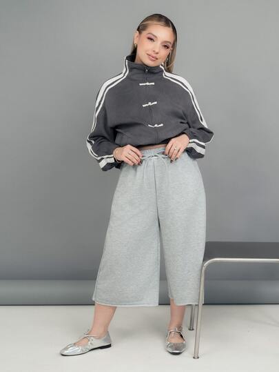 Ximena Robles Ximena Robles Summer For Women Streetwear Casual Sports Loose-Fitting Athletic Shorts, French Grey Track, For Gym , Run