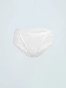 Softvol 3件組黑色、白色、紅色性感蕾絲女用內褲，舒適透氣親膚女用內衣，優雅荷葉邊飾三角內褲，純色半透明極簡丁字褲，適合約會、瑜珈、日常生活、購物及其他場合 - 彩色 - 查看 16