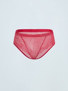 Softvol 3件組黑色、白色、紅色性感蕾絲女用內褲，舒適透氣親膚女用內衣，優雅荷葉邊飾三角內褲，純色半透明極簡丁字褲，適合約會、瑜珈、日常生活、購物及其他場合 - 彩色 - 查看 13
