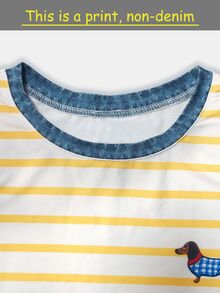 Resyla Women's Summer Striped Pattern Short Sleeve T-Shirt And Shorts 2 Pieces Set - Multicolor - View 4