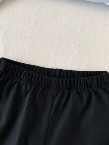 SHEIN Playful Pals 2件組幼兒男童波羅領長褲套裝 學院風 嬰兒藍 粗針編織 假兩件式 長袖波羅領 輕便 生日派對 秋季保暖 周歲馬主題 - 淺藍色 - 查看 6