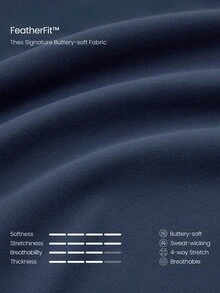 GLOWMODE 31" FeatherFit™ High-Rise Flared Leggings Pants Low Impact Yoga Pilates Daily Spring Summer - Navy Blue - View 7
