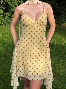 hhfernanda Women's Leopard Print Spaghetti Strap Mini Dress, Summer Outfits Clothes Beach For Woman Vacation Boho Tropical Clothe,Summer - Light Yellow - View 4