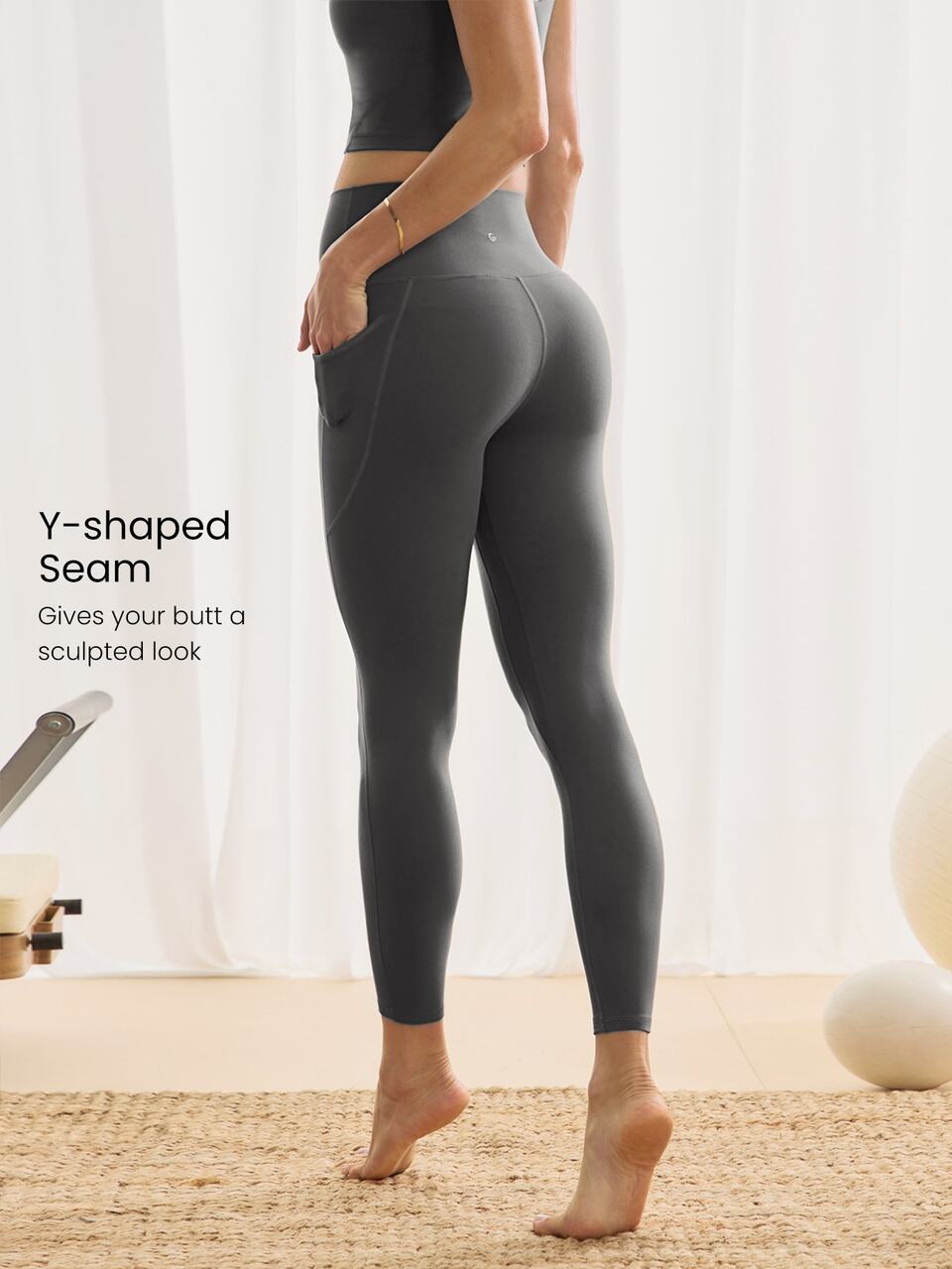 24" FeatherFit™ High-Rise Side Pocket Leggings