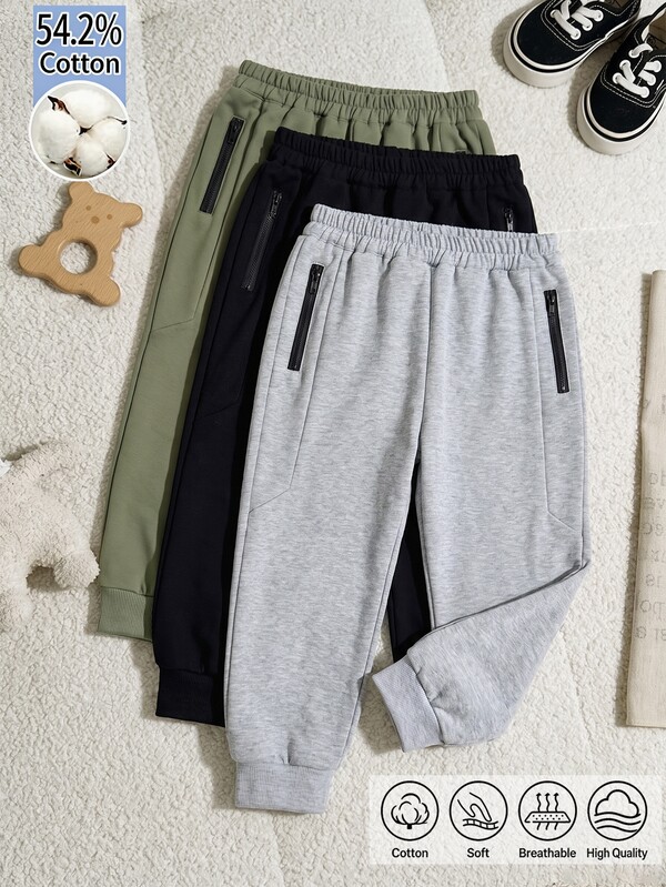 SHEIN Playful Pals Young Boy Casual Versatile Jogger Sweatpants