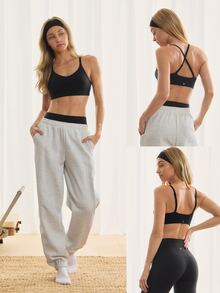 GLOWMODE FeatherFit™ Convertible Strap Sports Bra  Spring Summer - Black - View 9