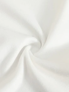 SHEIN 小男孩綠色與兒童白色卡通圖案休閒簡約修身舒適長袖圓領秋季褲子居家服，適合四季穿著 - 杏色 - 查看 7