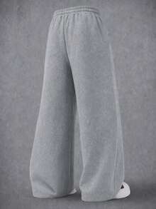 STYNVO Men's Drawstring Waist Pocket Casual Versatile Daily Wear Sweatpants - Grey - View 2