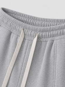STYNVO Men's Drawstring Waist Pocket Casual Versatile Daily Wear Sweatpants - Grey - View 4