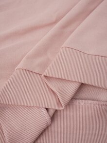EMERY ROSE طقم نسائي مقاس كبير بتصميم كتل لونية، سويت شيرت بأكمام طويلة وبنطال رياضي، كاجوال للاستخدام اليومي، ملابس شتوية للنساء خريف وشتاء 2026 - متعدد الألوان - مشاهدة 6
