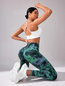 Core Rhythm Women's Fashion Printed Slim Fit Athletic Leggings Yoga Pants - Multicolor - View 8