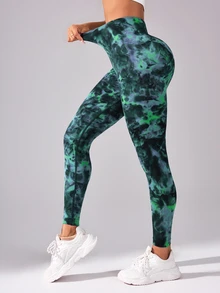 Core Rhythm Women's Fashion Printed Slim Fit Athletic Leggings Yoga Pants - Multicolor - View 4