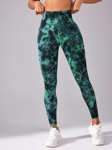 Core Rhythm Women's Fashion Printed Slim Fit Athletic Leggings Yoga Pants - Multicolor - View 2