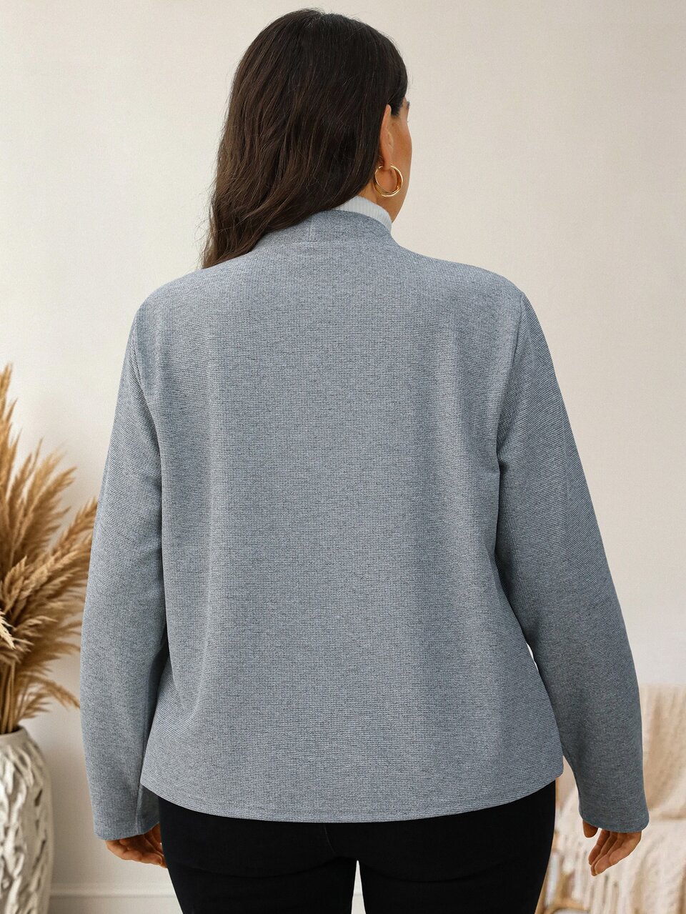 Plus Size Casual Versatile Jacket For Autumn Fall