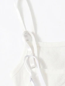 四季款女款與青少年女孩簡約時尚純白色、裸色、黑色3件組內衣背心，可調節肩帶，可愛蝴蝶結與印花設計 - 彩色 - 查看 3