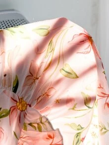 SHEIN Vintaside Kids 2件組女嬰洋裝，春秋休閒可愛仙女森系刺繡洋裝，適合幼兒野餐度假，粉色花卉 - 彩色 - 查看 12