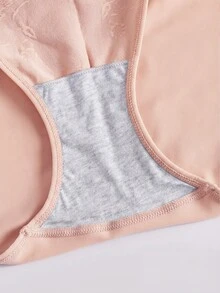 SHEIN 3件組大尺碼女款無縫素色休閒日常三角內褲 - 彩色 - 查看 5