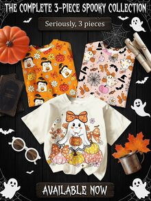 3 piezas de camisetas para niñas jóvenes - Multicolor - Ver 1