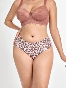 Slumbrini 女士大码 3 件套拼接蕾丝内衣 - 彩色 - 查看 14