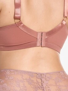 Slumbrini 女士大码 3 件套拼接蕾丝内衣 - 彩色 - 查看 2