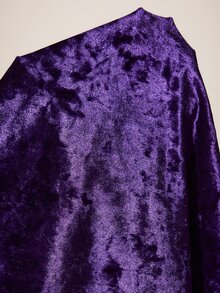 Slumberist Plus Size Lace Trim Patchwork Gold Velvet Nightgown - Multicolor - View 8