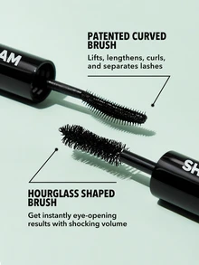 SHEGLAM All-In-One ماسكارا للكثافة والطول ماسكرا ماركة تجميل ومكياج للنساء والفتيات - الأسود - مشاهدة 7