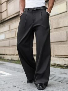 Major Grit Herren Denim-Optik Hose, Pfirsichblüten Muster Casual Hose, Retro Amerikanische Mode vielseitige Hose, PAVTROS Herren bestickte Casual Gerade Bein Hose, Schwarz, grafische Stickerei Details, Elastischer Bund, Streetwear Hip Hop, Weite Passform, Y2K Straßen-Stil, Alltags-Outfit, Nische Design Weites Bein - Schwarz - Übersicht 3