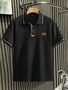 EGENSIO Men Polo Shirts - Black - View 5